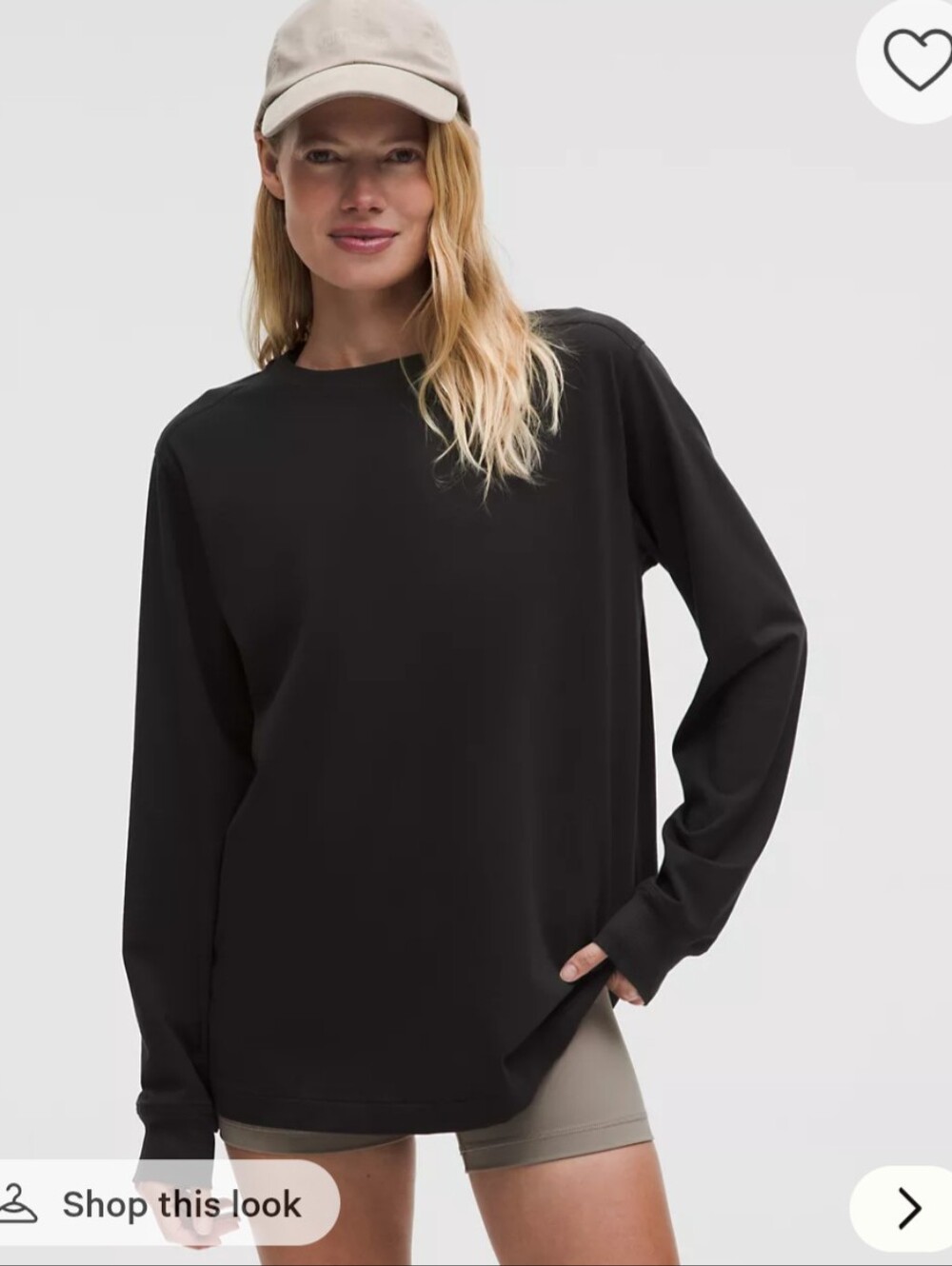 Lululemon Athletica All Yours Organic Cotton-Blend Long Sleeve Shirt Size 2